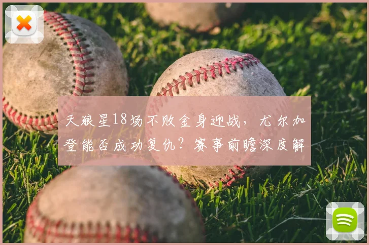 天狼星18场不败金身迎战,尤尔加登能否成功复仇?赛事前瞻深度解析